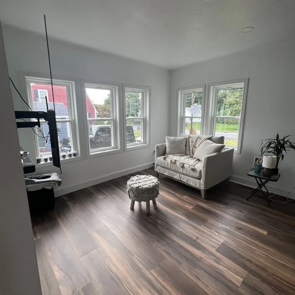 Living room cleaned and tidied by Rise N Shine in Greater Manchester